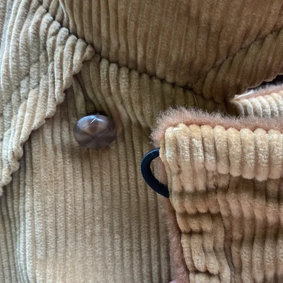 🎉HP🎉 Vintage Mens Tan Corduroy Removable Wool-lined Blazer - Picture 13 of 16